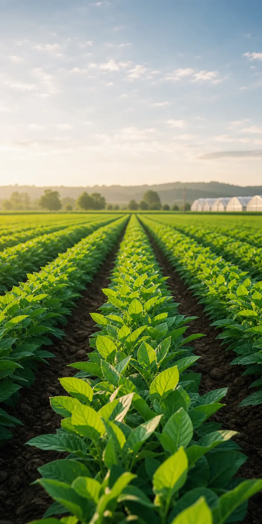 Healthy crops representing AURA Agriculture